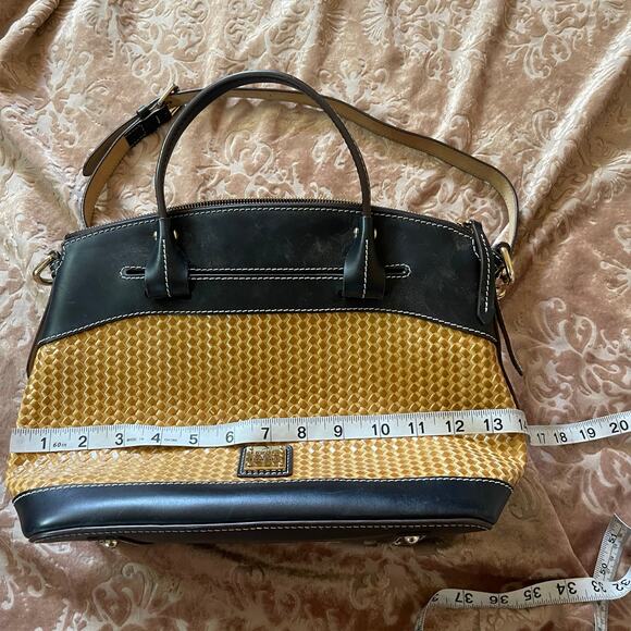 Dooney and‎ Burke beacon woven leather satchel - Picture 4 of 7